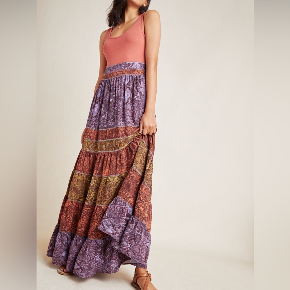 Anthropologie Colima Maxi dress - size small